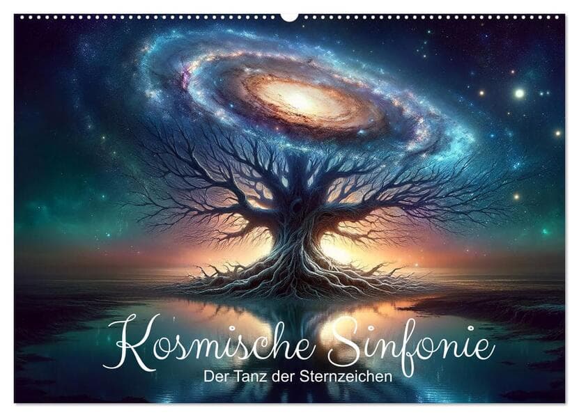 Kosmische Sinfonie: Der Tanz der Sternzeichen (Wandkalender 2026 DIN A2 quer), CALVENDO Monatskalender