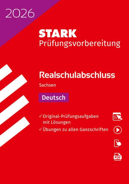 STARK Deutsch - Realschulabschluss 2026 Sachsen - Prüfungsvorbereitung