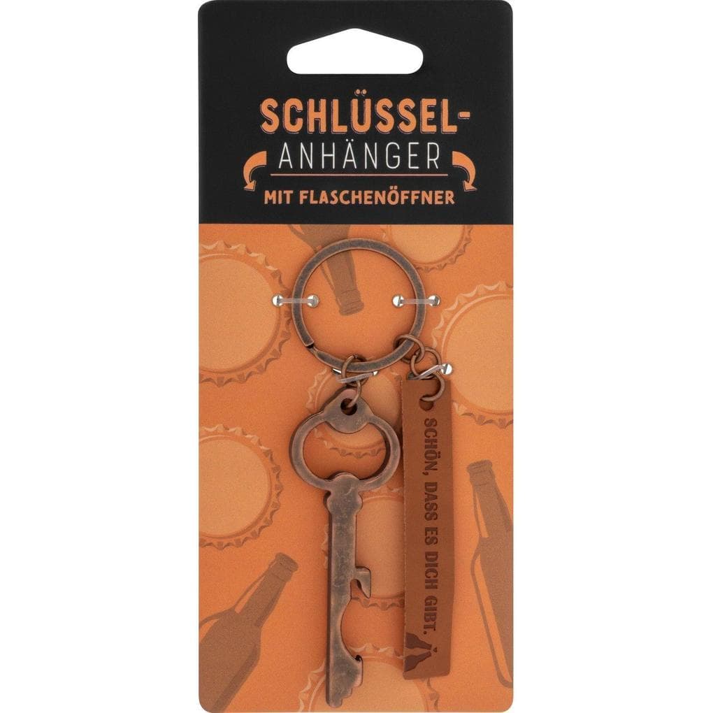 Schlüsselanhänger mit Flaschenöffner "Schön"