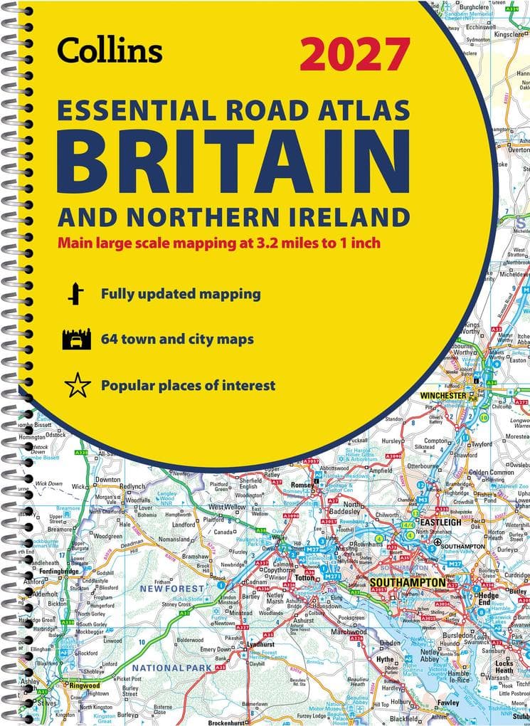 Collins Essential Road Atlas Britain and Northern Ireland 2027 (A4 Spiral)