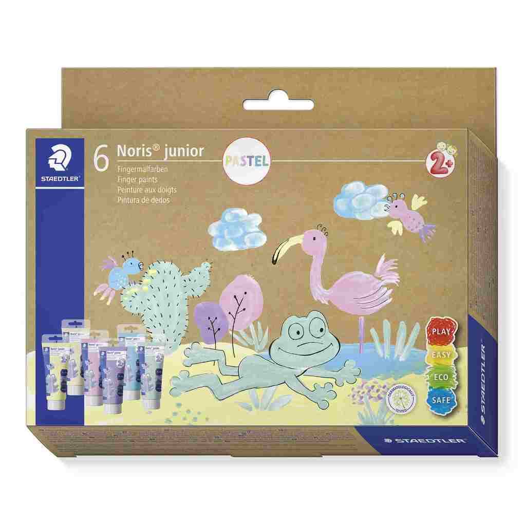 STAEDTLER Noris junior 881 Fingermalfarben, Set "Pastell", 8816P C6