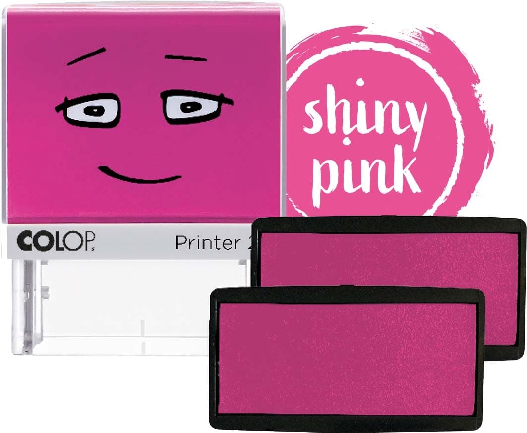 COLOP NIO Ersatz-Stempelkissen, Packung mit 2 Stempelkissen, soft pink