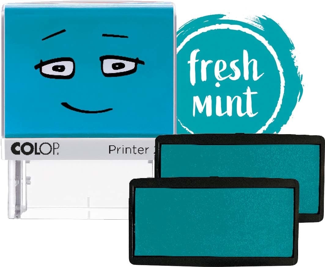 COLOP NIO Ersatz-Stempelkissen, Packung mit 2 Stempelkissen, fresh mint