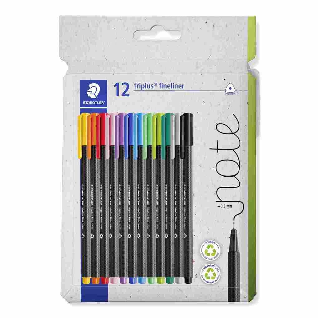 STAEDTLER triplus fineliner 334 Fineliner, 12er Set, 334 C12