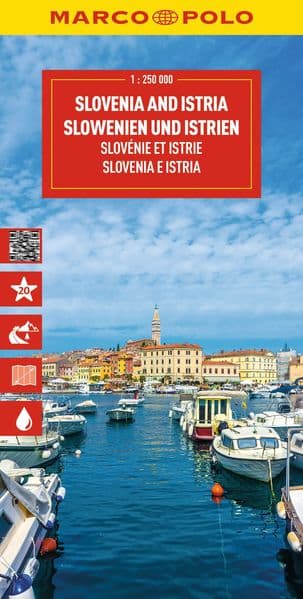 MARCO POLO Reisekarte Slowenien und Istrien 1:250.000