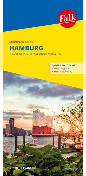 Falk Stadtplan Extra Hamburg 1:25.000