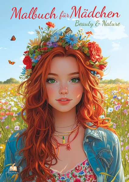 Malbuch für Mädchen ab 10 Jahren - Beauty & Nature - mit 52 Ausmalbildern | Kreatives Geschenk mit floralen Mädchenmotiven, Tieren & Naturkulissen zum fantasievollen Ausmalen