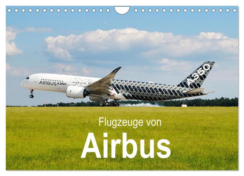 Flugzeuge von Airbus (Wandkalender 2026 DIN A4 quer), CALVENDO Monatskalender