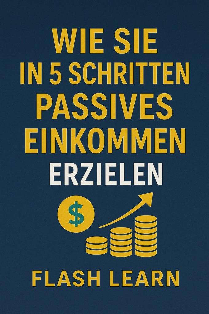 Wie Sie in 5 Schritten passives Einkommen erzielen