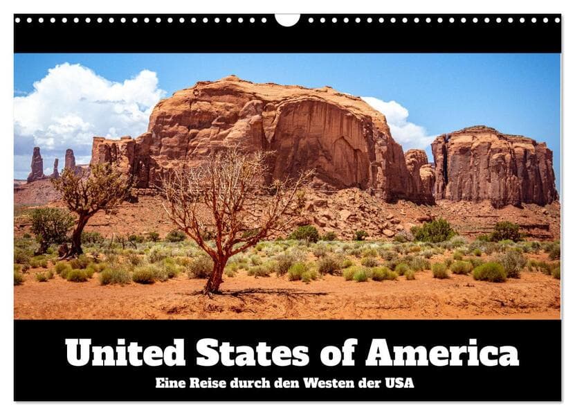 United States of America - Eine Reise durch den Westen der USA (Wandkalender 2026 DIN A3 quer), CALVENDO Monatskalender