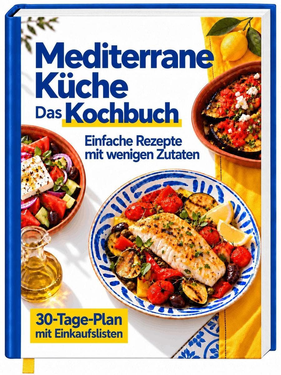 Mediterrane Küche für Senioren - Das Kochbuch zur Mittelmeerdiät: Über 100 leichte Rezepte für mehr Genuss und Lebensfreude | Ohne Kalorienzählen, ohne Verzicht - mit Nährwertangaben