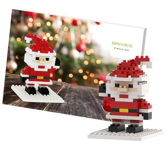 Brixies - Karte Weihnachtsmann