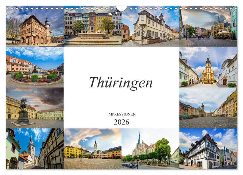 Thüringen Impressionen (Wandkalender 2026 DIN A3 quer), CALVENDO Monatskalender