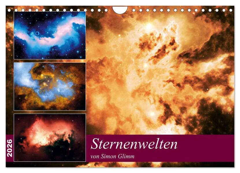 Sternenwelten (Wandkalender 2026 DIN A4 quer), CALVENDO Monatskalender