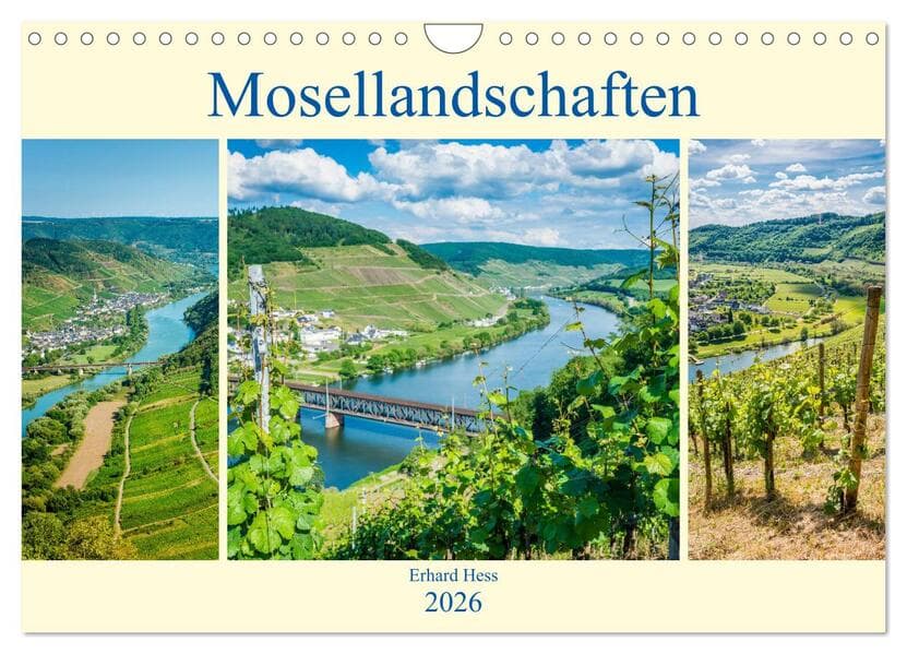 Mosellandschaften (Wandkalender 2026 DIN A4 quer), CALVENDO Monatskalender