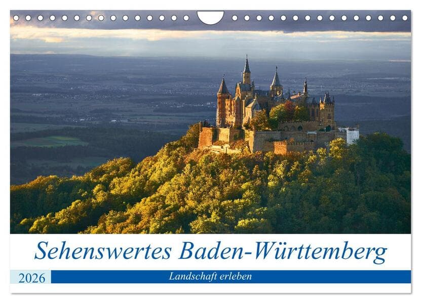 Sehenswertes Baden-Württemberg (Wandkalender 2026 DIN A4 quer), CALVENDO Monatskalender