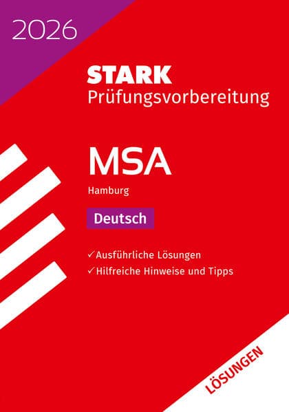 STARK Lösungen zu Deutsch - MSA 2026 Hamburg - Prüfungsvorbereitung