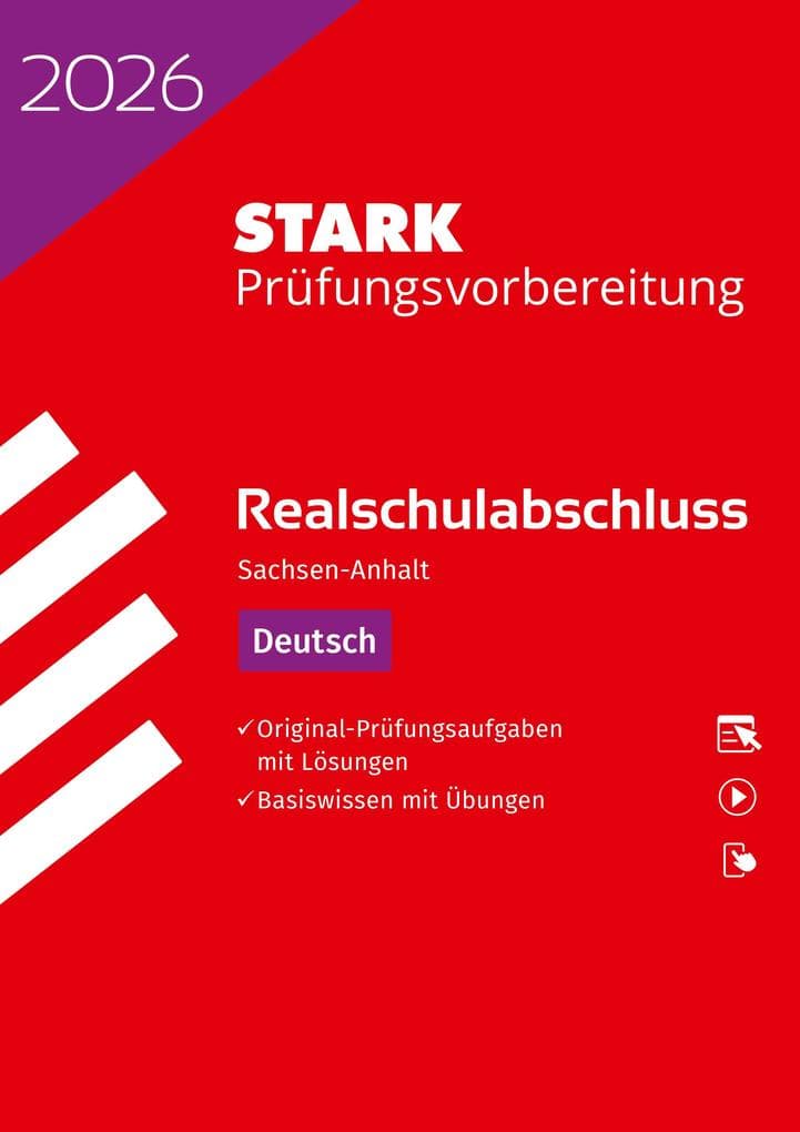 STARK Deutsch - Realschulabschluss 2026 Sachsen-Anhalt - Prüfungsvorbereitung