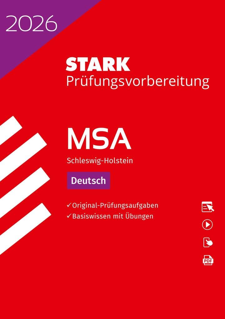 STARK Deutsch - MSA 2026 Schleswig-Holstein - Prüfungsvorbereitung