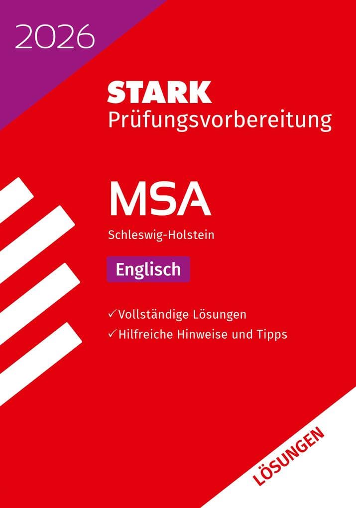 STARK Lösungen zu Englisch - MSA 2026 Schleswig-Holstein - Prüfungsvorbereitung