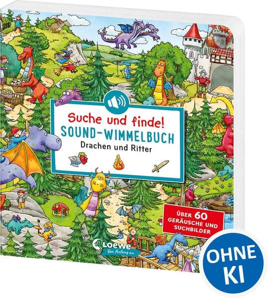 Suche und finde! Sound-Wimmelbuch - Drachen und Ritter