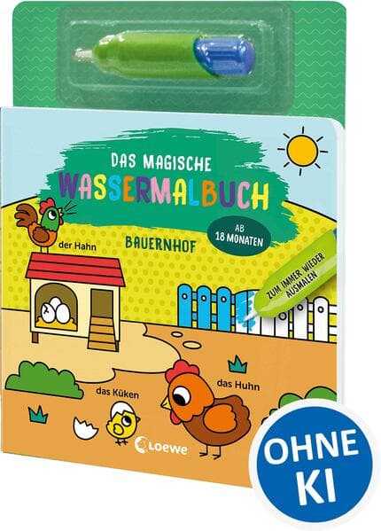 Das magische Wassermalbuch - Bauernhof