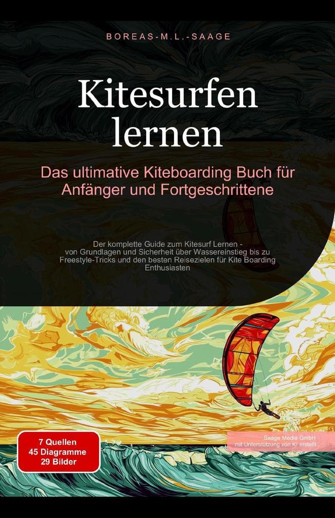 Kitesurfen lernen: Das ultimative Kiteboarding Buch für Anfänger und Fortgeschrittene