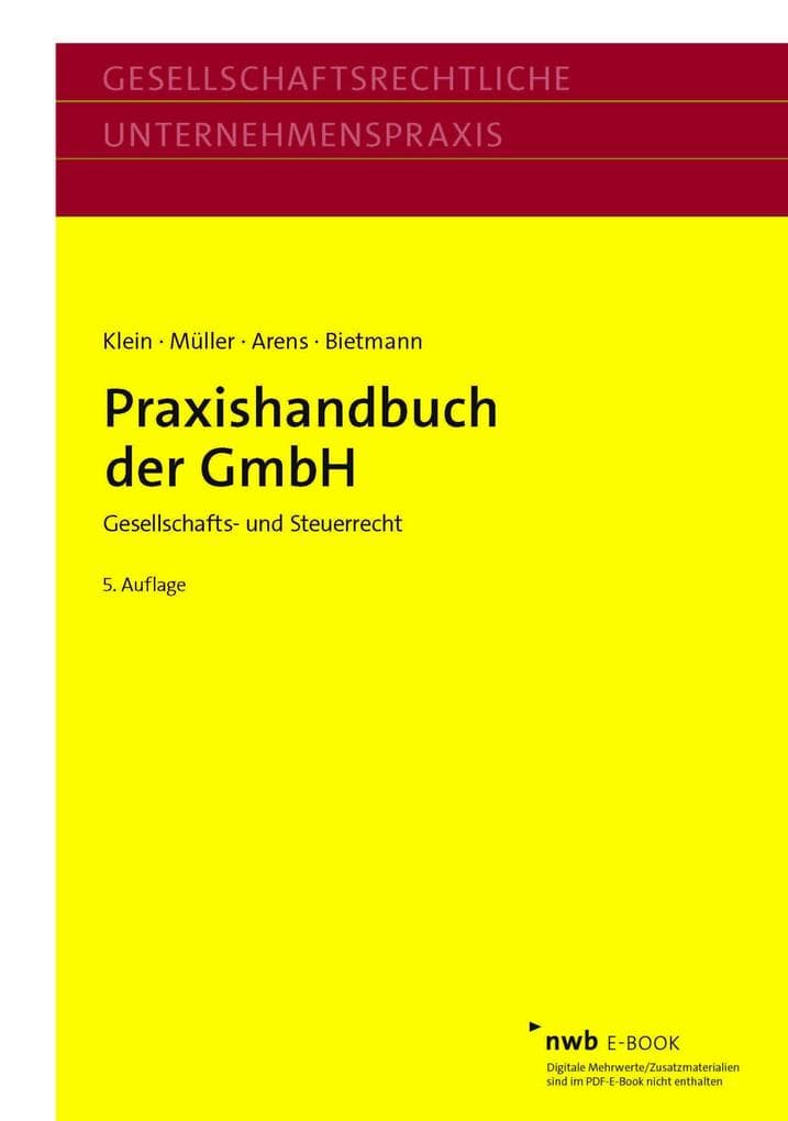 Praxishandbuch der GmbH