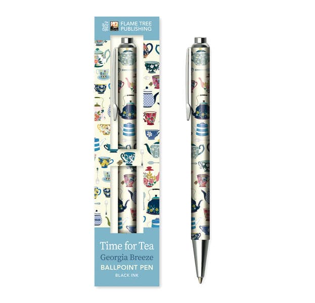 Premium Kugelschreiber: Georgia Breeze, Teekannen und Teetassen