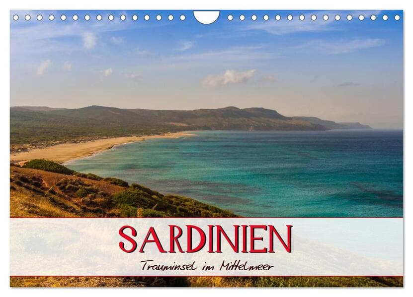 Sardinien Panoramakalender / CH-Version (Wandkalender 2026 DIN A4 quer), CALVENDO Monatskalender