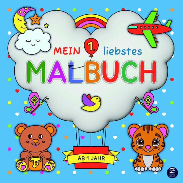 Malbuch ab 1 Jahr: Mein 1. liebstes Malbuch