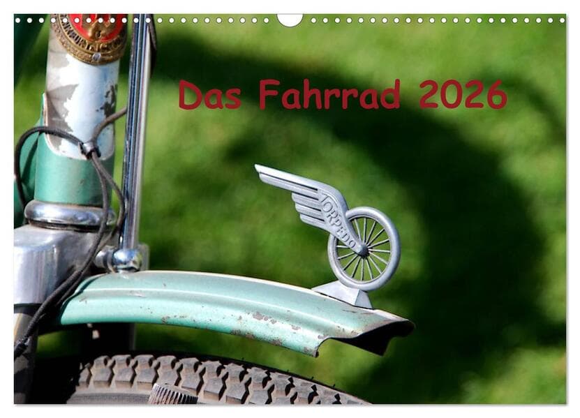 Das Fahrrad 2026 (Wandkalender 2026 DIN A3 quer), CALVENDO Monatskalender