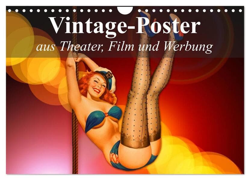 Vintage-Poster aus Theater, Film und Werbung (Wandkalender 2026 DIN A4 quer), CALVENDO Monatskalender