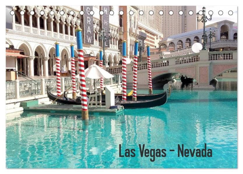 Las Vegas - Nevada (Tischkalender 2026 DIN A5 quer), CALVENDO Monatskalender