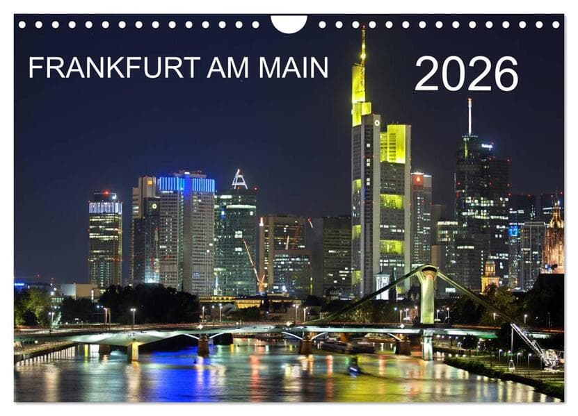 Frankfurt am Main (Wandkalender 2026 DIN A4 quer), CALVENDO Monatskalender