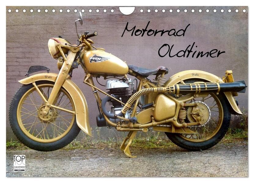 Motorrad Oldtimer (Wandkalender 2026 DIN A4 quer), CALVENDO Monatskalender