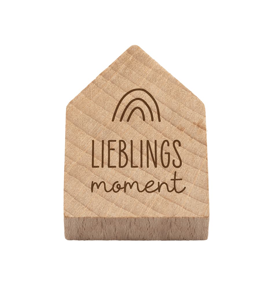 Magnetisches Holzhaus Lieblingsmoment
