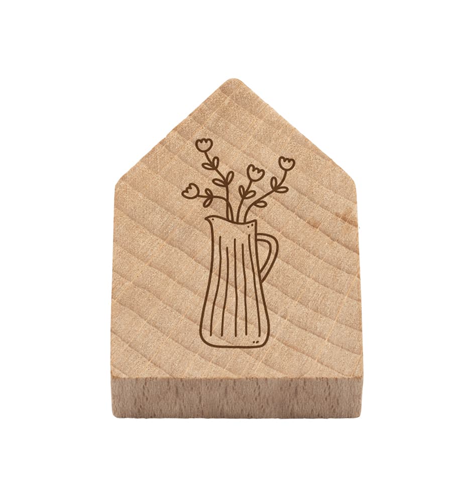 Magnetisches Holzhaus Blumenkanne