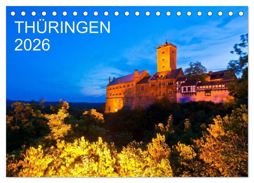 THÜRINGEN 2026 (Tischkalender 2026 DIN A5 quer), CALVENDO Monatskalender