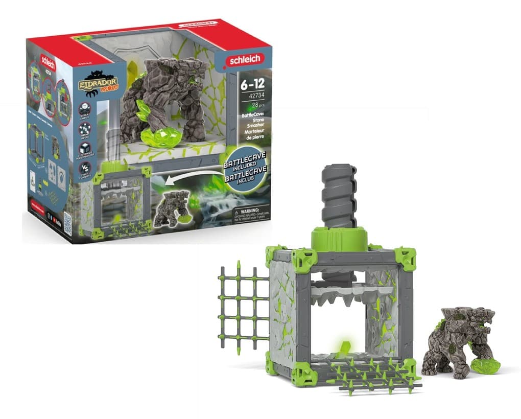 Schleich 42734 - Eldrador Creatures, BattleCave Steinschläger, Spielset