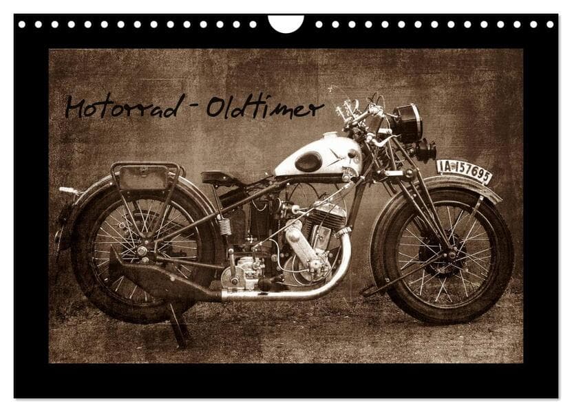 Motorrad Oldtimer (Wandkalender 2026 DIN A4 quer), CALVENDO Monatskalender