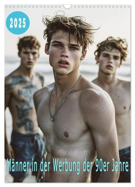 Männer in der Werbung der 90er (Wandkalender 2026 DIN A3 hoch), CALVENDO Monatskalender