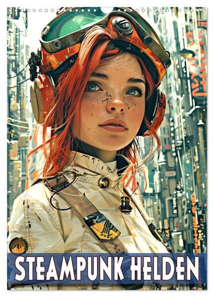 Steampunk Helden (Wandkalender 2026 DIN A3 hoch), CALVENDO Monatskalender