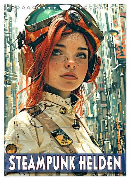 Steampunk Helden (Wandkalender 2026 DIN A4 hoch), CALVENDO Monatskalender