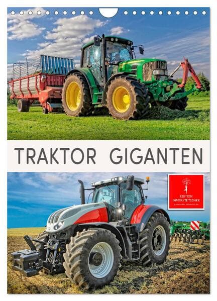 Traktor Giganten (Wandkalender 2026 DIN A4 hoch), CALVENDO Monatskalender