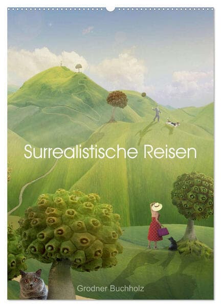 Surrealistische Reisen (Wandkalender 2026 DIN A2 hoch), CALVENDO Monatskalender