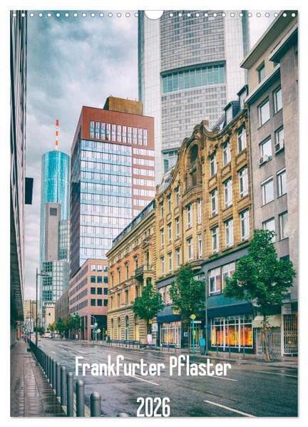 Frankfurter Pflaster (Wandkalender 2026 DIN A3 hoch), CALVENDO Monatskalender