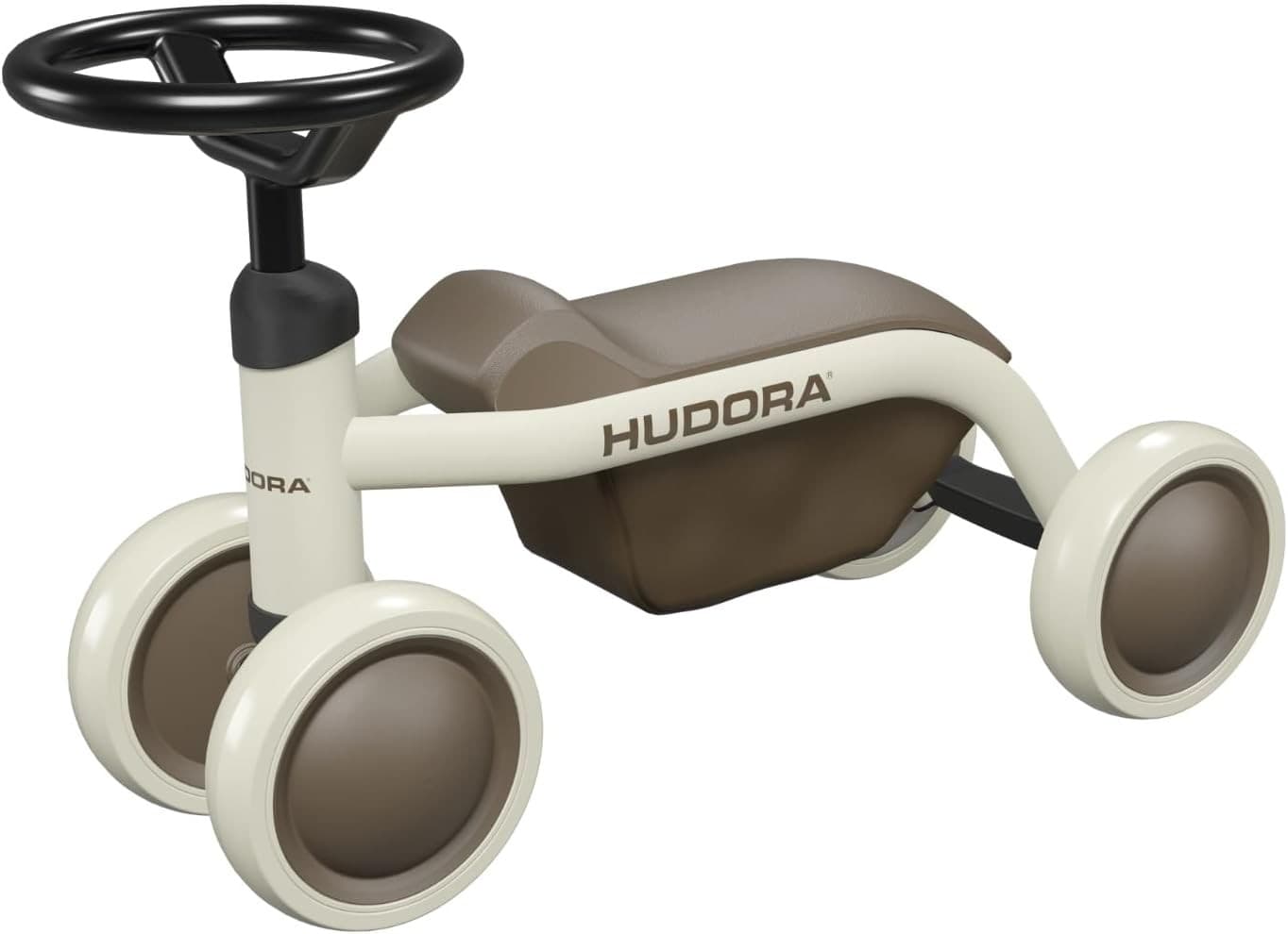 HUDORA 10911 - Laufrad Steppy 6" mocha, Lauflernrad für Kinder von 73-80 cm, Sitzhöhe: 22,5 cm