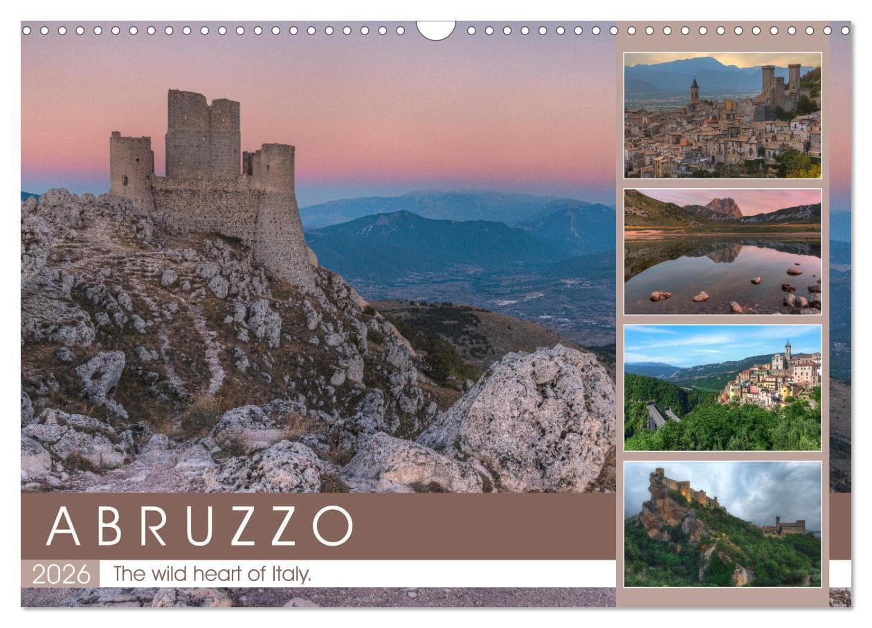 Abruzzo - The wild heart of Italy. (Wall Calendar 2026 DIN A3 landscape), CALVENDO 12 Month Wall Calendar