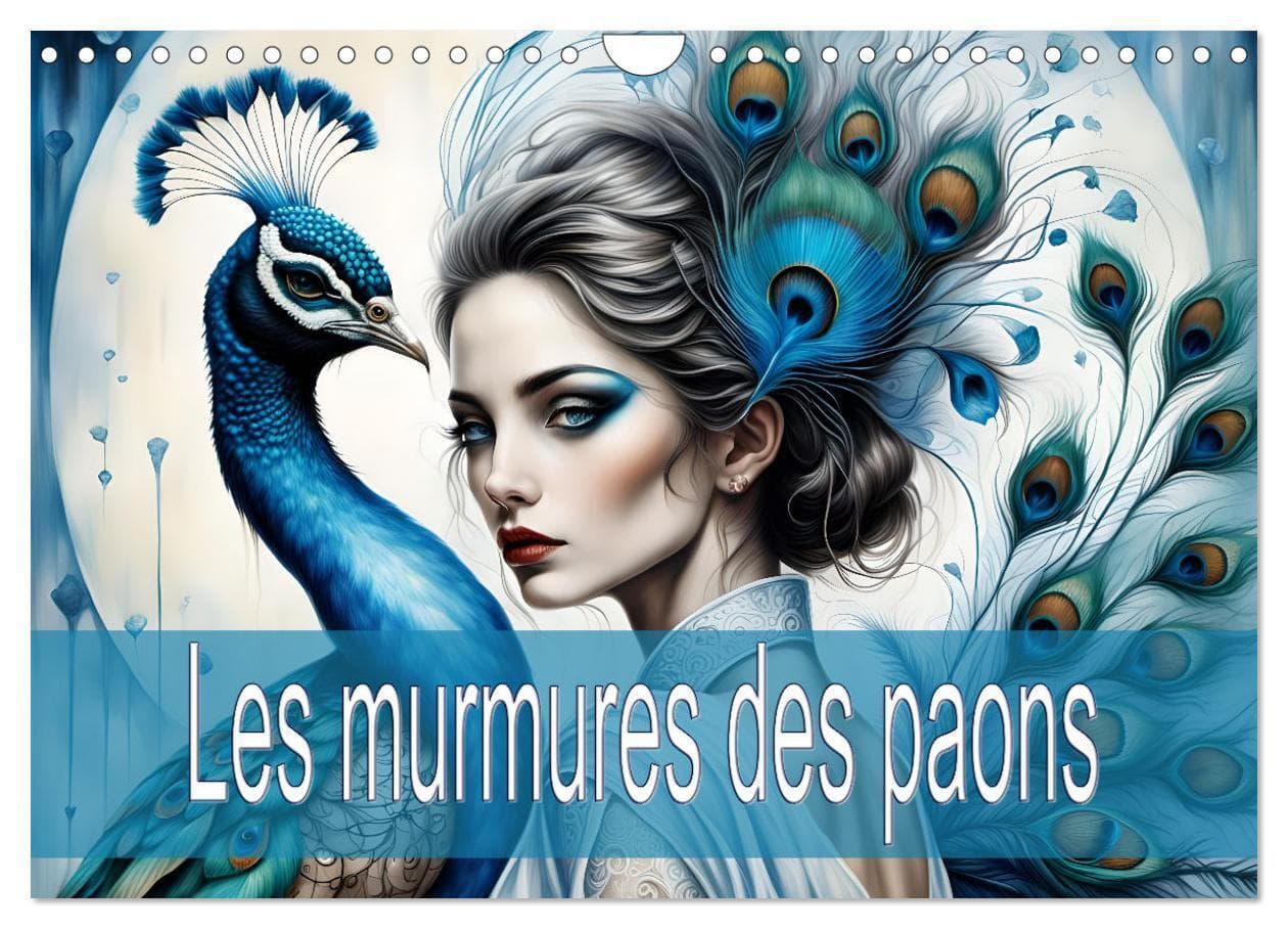Les murmures des paons (Calendrier mural 2026 DIN A4 vertical), CALVENDO calendrier mensuel